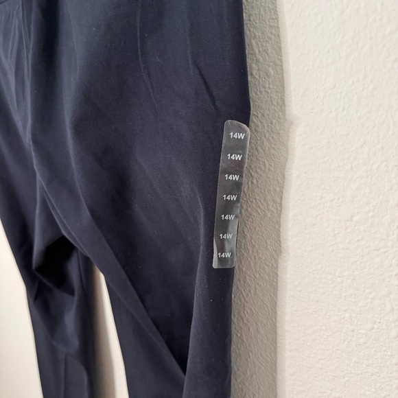 Lauren Ralph Lauren navy blue ankle trouser pants straight leg plus size 14 NWT - Picture 6 of 10